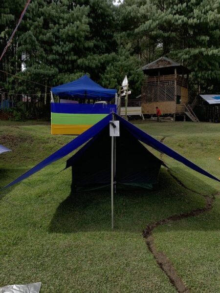 4 people alpine tent of Kite Manja campsite at Ziro Music festival